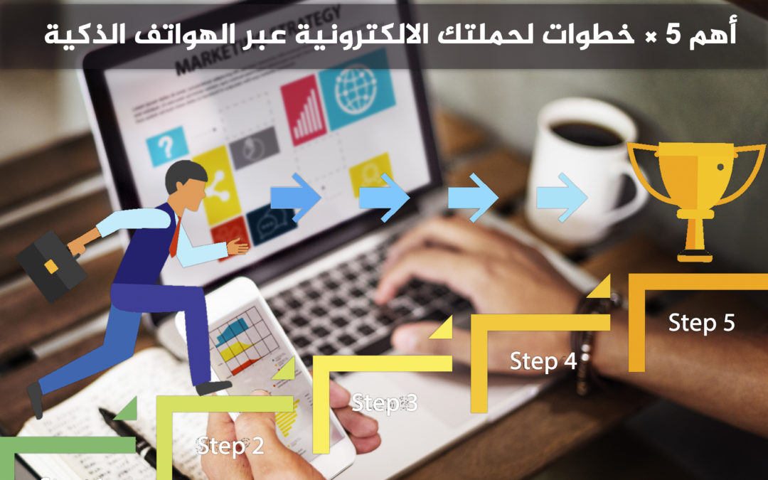أهم 5 × خطوات لحملتك الالكترونية عبر الهواتف الذكية