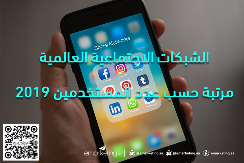 الشبكات الاجتماعية العالمية مرتبة حسب عدد المستخدمين 2019