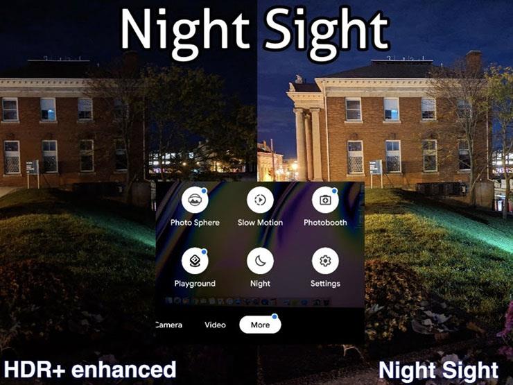 مميزات إستخدام الرؤية الليلية في جوجل “Night Sight